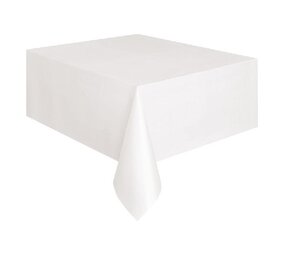 Unique Party Wit Tafelkleed 137x274cm | per stuk Unique Party Wit Tafelkleed 137x274cm | per stuk