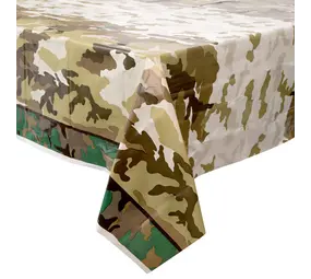 Unique Party Tafelkleed Camouflage Militair 137x213cm | per stuk Unique Party Tafelkleed Camouflage Militair 137x213cm | per stuk