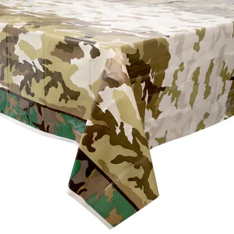 Unique Party Military Camouflage Tablecloth 137x213cm | per piece Unique Party Military Camouflage Tablecloth 137x213cm | per piece