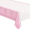 Unique Party Baby Shower Roze Tafelkleed 137x213cm | per stuk Unique Party Baby Shower Roze Tafelkleed 137x213cm | per stuk