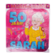 Paper Dreams Sarah Cartoon 50 Jahre Türschild 50cm | pro Stück