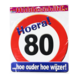 Paper Dreams Door Sign 80 Years Traffic Sign 50cm | per piece