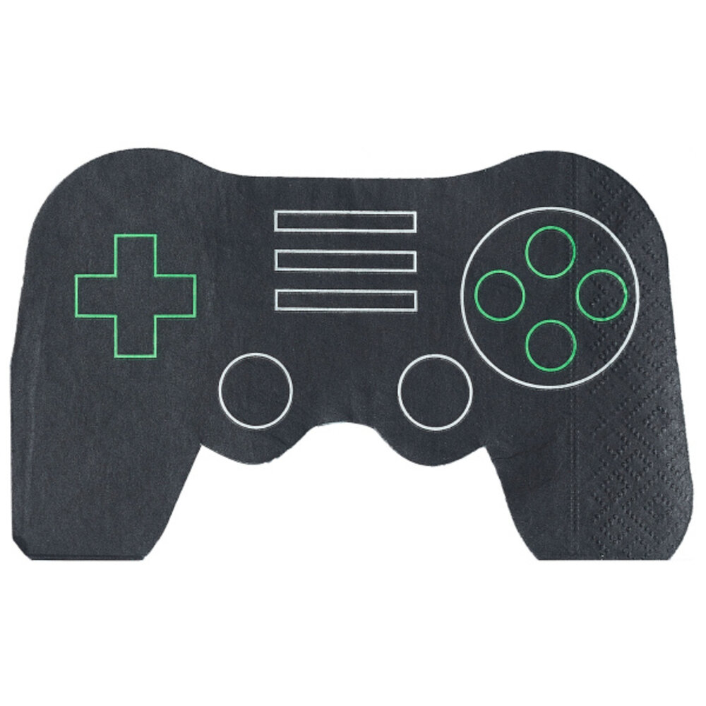 Ginger Ray Game Controller Shape Napkins 16.5cm | 16 pieces