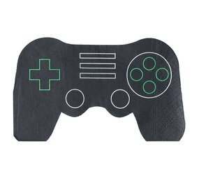 Ginger Ray Game Controller Shape Servetten 16,5cm | 16 stuks Ginger Ray Game Controller Shape Servetten 16,5cm | 16 stuks