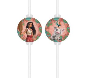 Procos Party Vaiana Straws Sailing Spirit | 4 pieces
