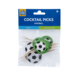 Paper Dreams Fußball-Cocktailspieße Welt 6,5 cm | 16 Stück