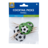 Paper Dreams Voetbal Cocktailprikkers World 6,5cm | 16 stuks