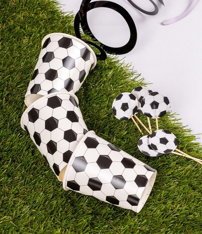 Paper Dreams Voetbal Cocktailprikkers World 6,5cm | 16 stuks Paper Dreams Voetbal Cocktailprikkers World 6,5cm | 16 stuks