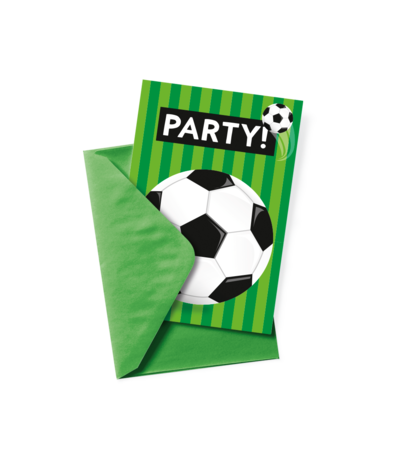 Paper Dreams Einladungen zur Fußballweltmeisterschaft | 6 Stück