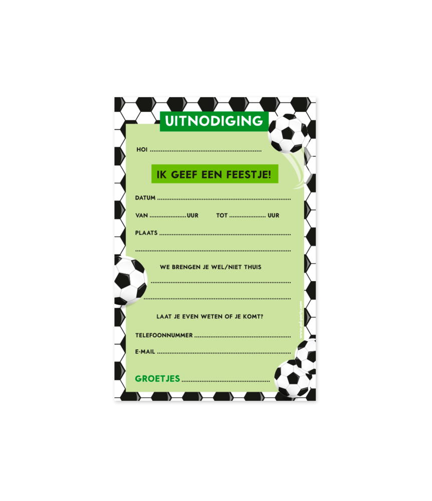 Paper Dreams World Football Invitations | 6 pieces