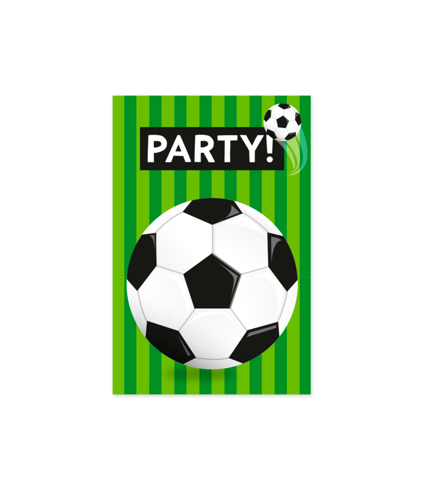 Paper Dreams Voetbal Uitnodigingen World | 6 stuks Paper Dreams Voetbal Uitnodigingen World | 6 stuks