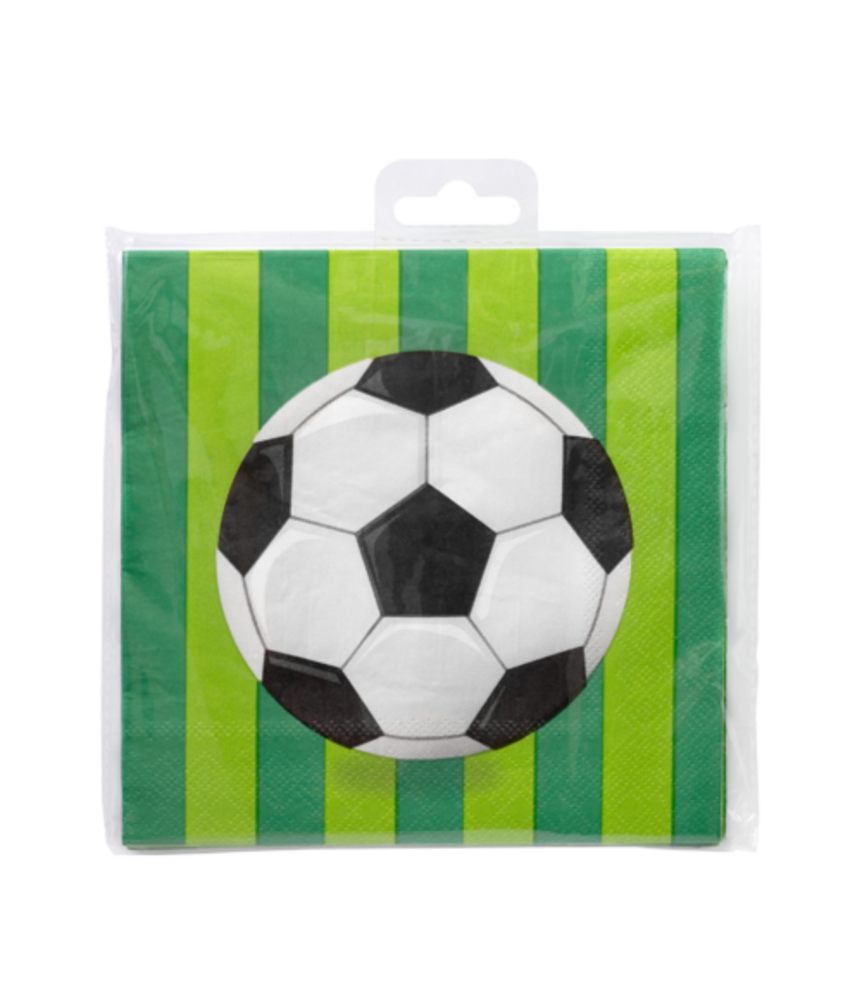 Paper Dreams Fußball-Servietten Welt 33x33cm | 16 Stück