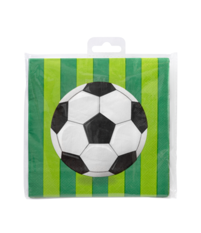 Paper Dreams Serviettes de table Football World 33x33cm | 16 pièces
