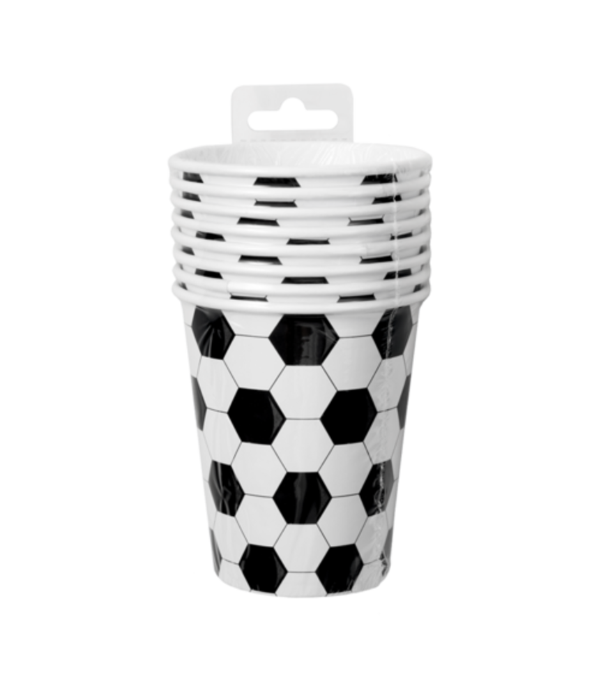Paper Dreams Voetbal Bekers World 250ml | 8 stuks Paper Dreams Voetbal Bekers World 250ml | 8 stuks