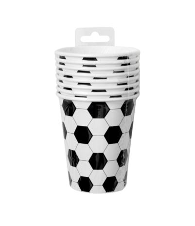 Paper Dreams Voetbal Bekers World 250ml | 8 stuks Paper Dreams Voetbal Bekers World 250ml | 8 stuks
