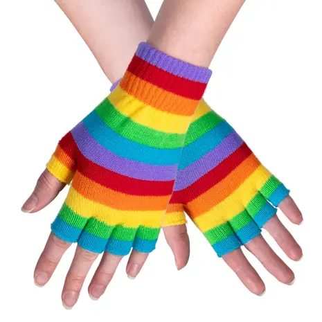Boland Fingerlose Regenbogenhandschuhe | pro Paar