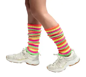 Boland Beenwarmers Neon Gestreept | per paar Boland Beenwarmers Neon Gestreept | per paar