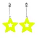 Boland Neon Yellow Star Earrings | per pair