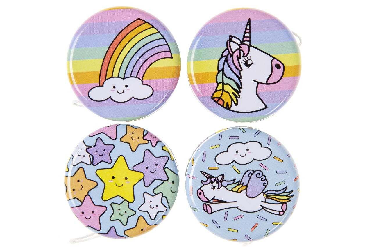 LG Imports Einhorn-Jojo aus Metall, 5 cm | 8er-Pack