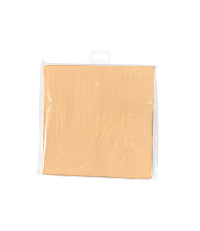 Paper Dreams Serviettes orange pastel 33x33cm | 8 pièces
