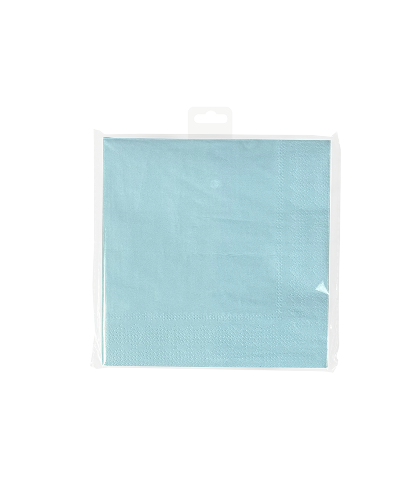 Paper Dreams Servetten  Blauw Pastel 33x33cm | 8 stuks Paper Dreams Servetten  Blauw Pastel 33x33cm | 8 stuks