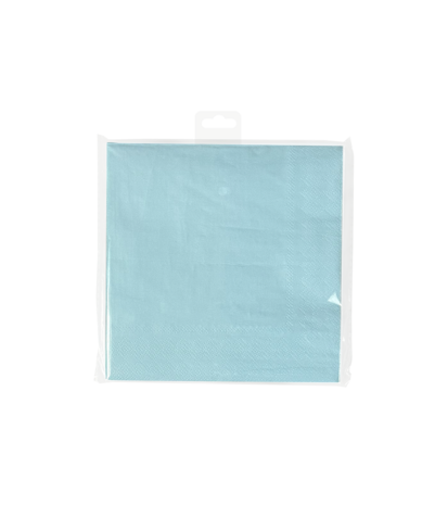 Paper Dreams Serviettes de table bleu pastel 33 x 33 cm | 8 pièces