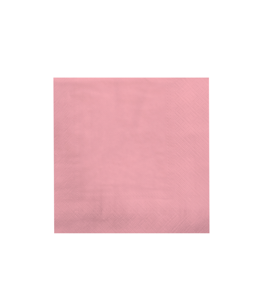 Paper Dreams Servetten Roze Pastel 33x33cm | 8 stuks