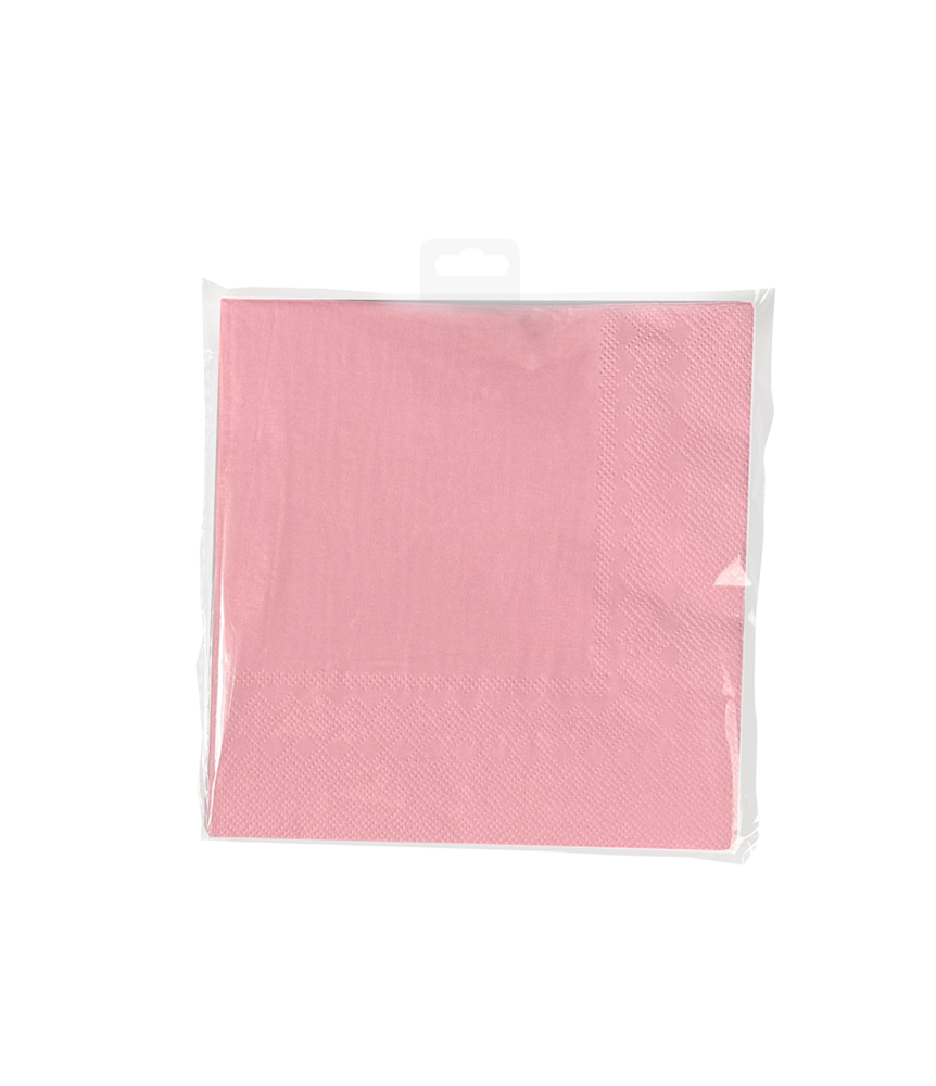 Paper Dreams Servetten Roze Pastel 33x33cm | 8 stuks
