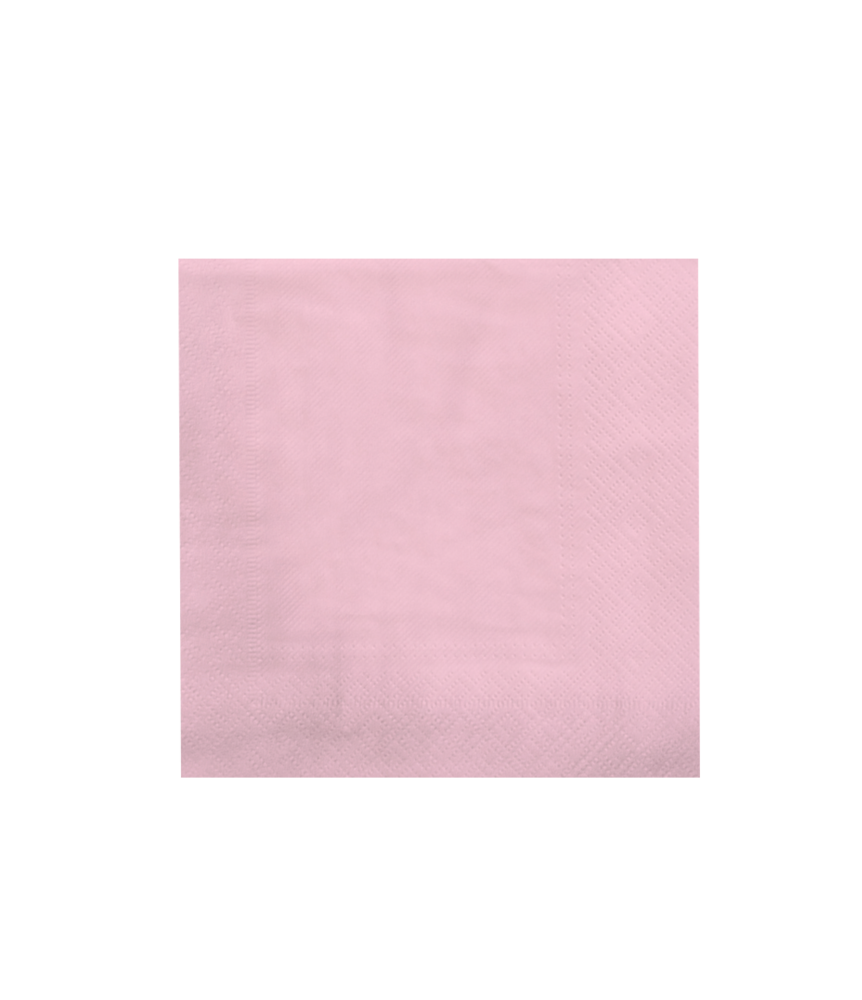 Paper Dreams Napkins Light Pink Pastel 33x33cm | 8 pieces