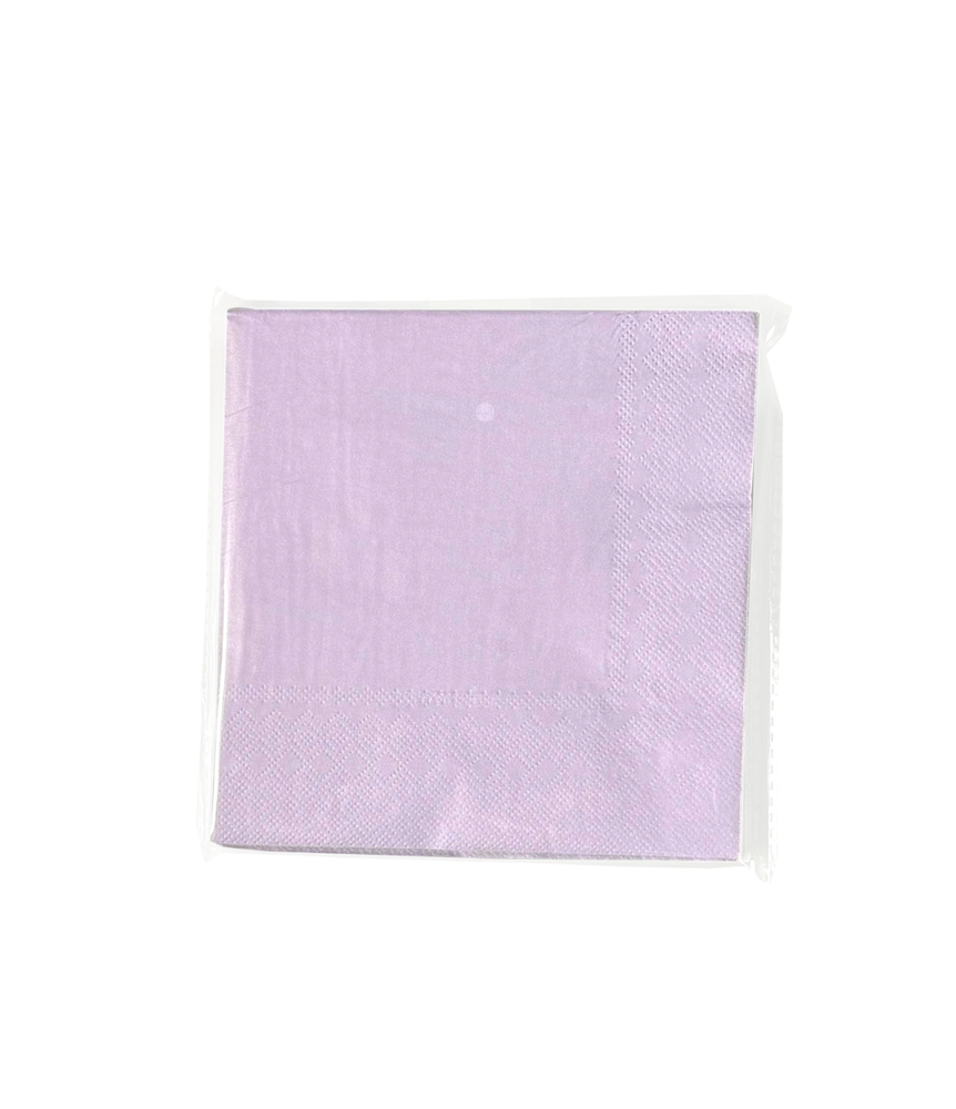 Paper Dreams Serviettes de table violettes pastel 33 x 33 cm | 8 pièces