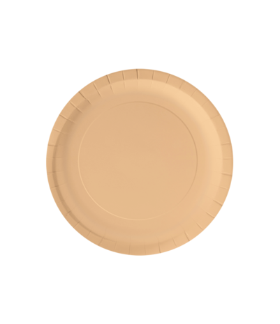 Paper Dreams Borden Oranje Pastel 23cm | 8 stuks