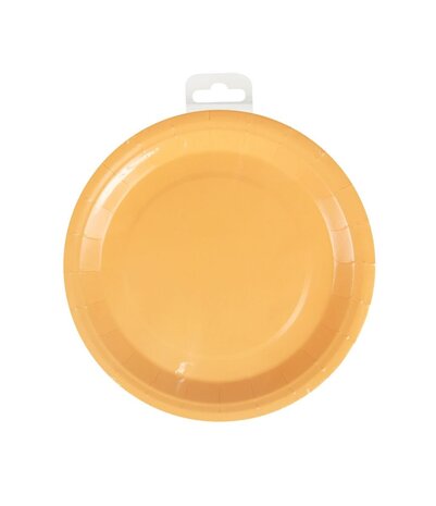 Paper Dreams Assiettes orange pastel 23 cm | 8 pièces