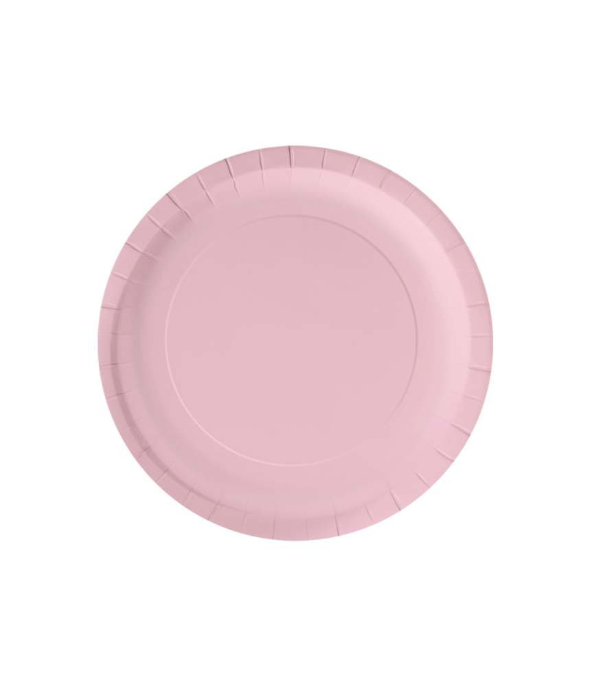 Paper Dreams Light Pink Pastel Plates 23cm | 8 pieces