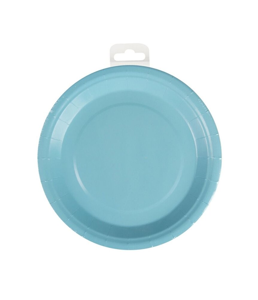 Paper Dreams Assiettes bleu pastel 23 cm | 8 pièces