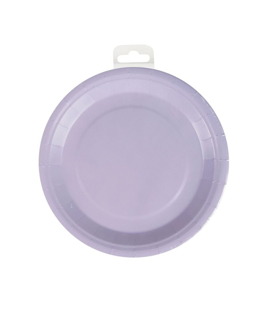 Paper Dreams Borden Paars Pastel 23cm | 8 stuks Paper Dreams Borden Paars Pastel 23cm | 8 stuks