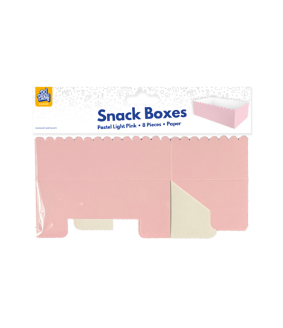 Paper Dreams Snackbakjes Licht Roze Pastel 7x7x12,5cm | 8 stuks Paper Dreams Snackbakjes Licht Roze Pastel 7x7x12,5cm | 8 stuks