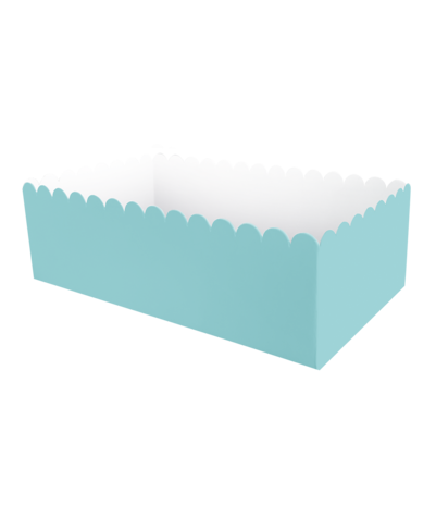 Paper Dreams Snack Trays Blue Pastel 7x7x12.5cm | 8 pieces
