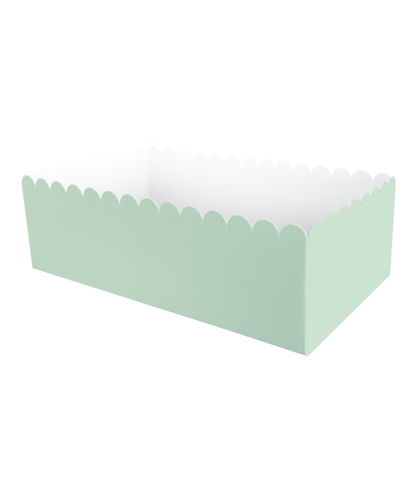Paper Dreams Snack Trays Green Pastel 7x7x12.5cm | 8 pieces
