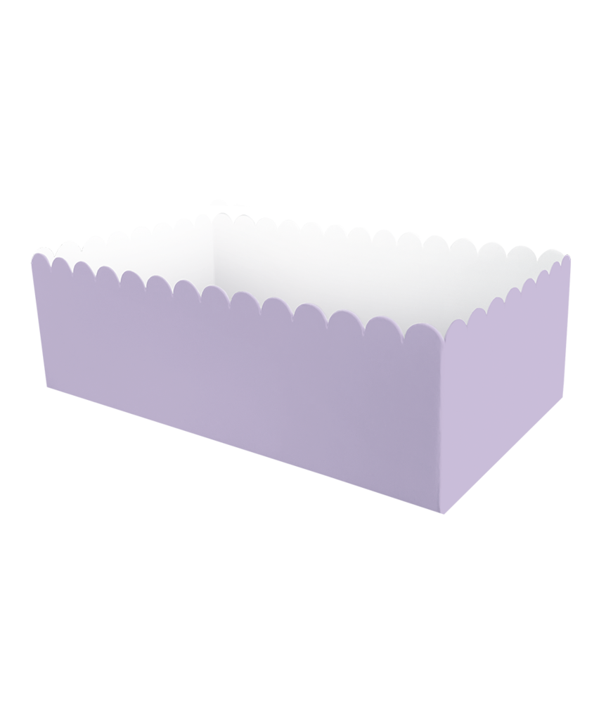 Paper Dreams Snack Trays Purple Pastel 7x7x12.5cm | 8 pieces