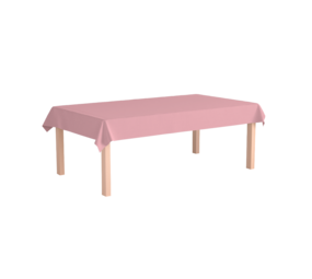 Paper Dreams Pink Pastel Tablecloth 134x274cm | per piece