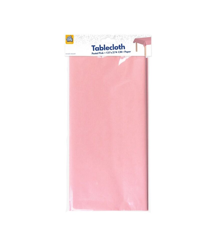 Paper Dreams Tafelkleed Roze Pastel 134x274cm | per stuk Paper Dreams Tafelkleed Roze Pastel 134x274cm | per stuk
