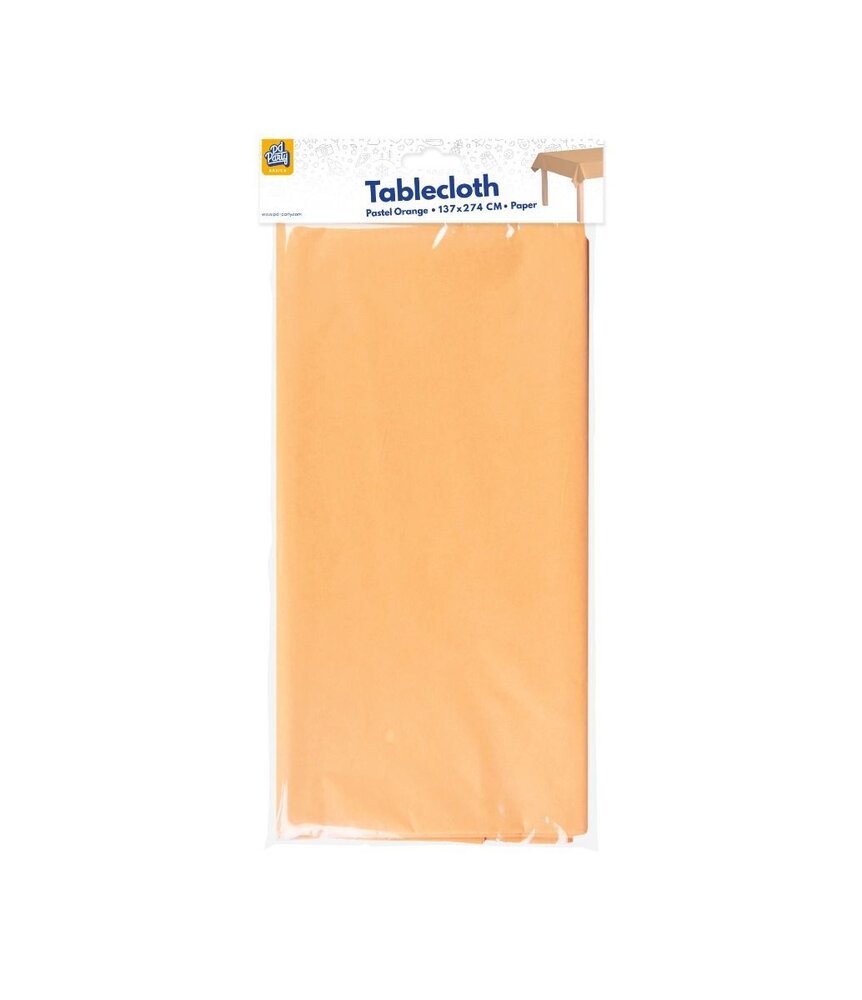 Paper Dreams Tafelkleed Oranje Pastel 134x274cm | per stuk Paper Dreams Tafelkleed Oranje Pastel 134x274cm | per stuk