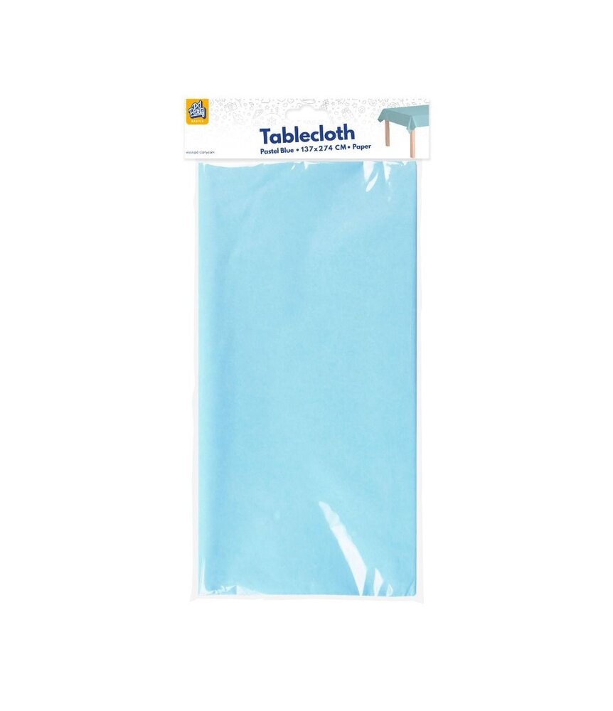 Paper Dreams Tafelkleed Blauw Pastel 134x274cm | per stuk Paper Dreams Tafelkleed Blauw Pastel 134x274cm | per stuk