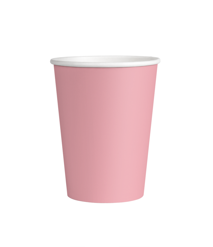 Paper Dreams Rosa Pastellbecher 200 ml | 8 Stück