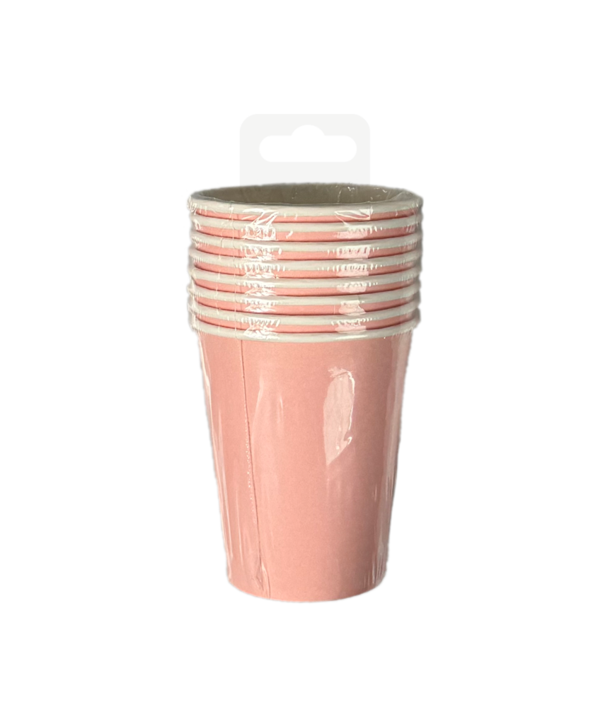 Paper Dreams Bekers Roze Pastel 200ml | 8 stuks Paper Dreams Bekers Roze Pastel 200ml | 8 stuks