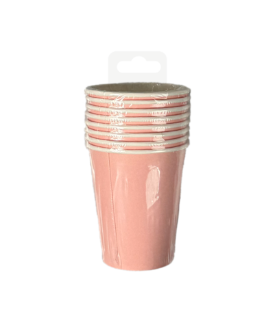 Paper Dreams Bekers Roze Pastel 200ml | 8 stuks Paper Dreams Bekers Roze Pastel 200ml | 8 stuks