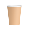 Paper Dreams Orangefarbene Pastellbecher 200 ml | 8 Stück