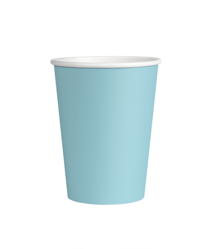 Paper Dreams Gobelets bleu pastel 200 ml | 8 pièces