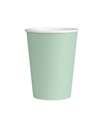 Paper Dreams Bekers Groen Pastel 200ml | 8 stuks Paper Dreams Bekers Groen Pastel 200ml | 8 stuks