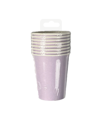 Paper Dreams Bekers Paars Pastel 200ml | 8 stuks Paper Dreams Bekers Paars Pastel 200ml | 8 stuks